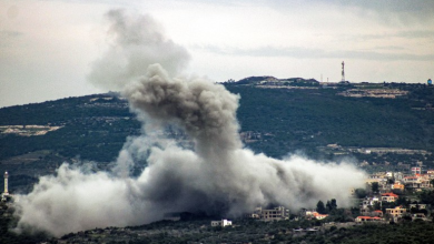 Effects of the Israeli bombing on the town of Khiam, southern Lebanon