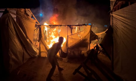 IOF Commit New Massacre Bombing Displaced Tents