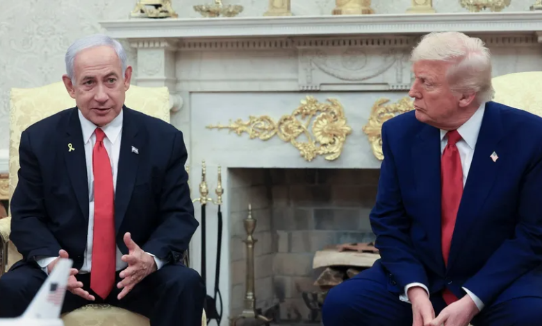 ترامب يلتقي بالفاشي نتنياهو ويعود لمخطط تهجير الفلسطينيين