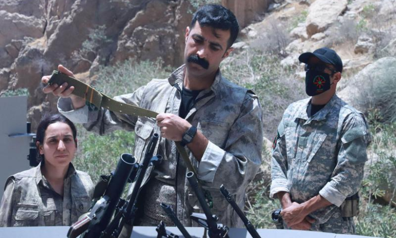 Cérémonie symbolique de désarmement du PKK en Irak