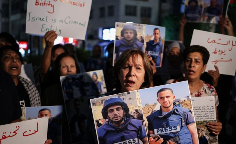 إطلاق حملة عالمية لإدانة جرائم إسرائيل بحق الصحافيين الفلسطينيين
