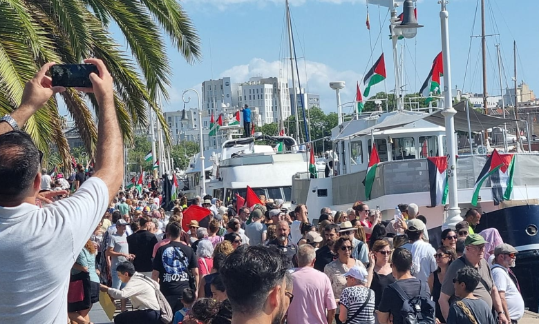 Ships of the Global Resilience Flotilla sail for Gaza